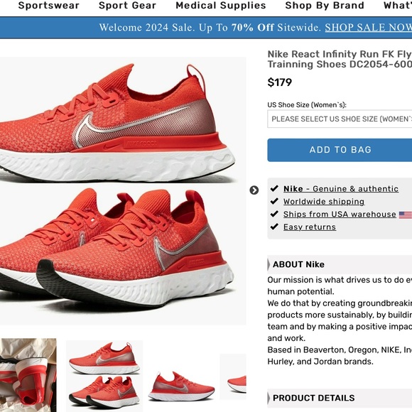 Nike infinity react - Picture 6 of 10